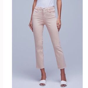 L’agence Crop Jeans Blush Alexia High Rise In Petal Excellent 25